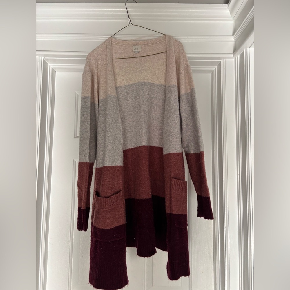 Cozy Cardigan - Pink, Gray, Burgundy